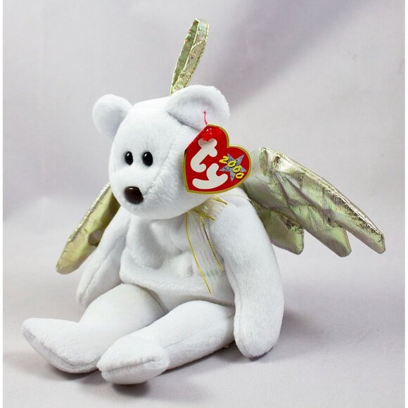 Ty Beanie Baby Halo II Angel Bear - 2000 6th Gen - Picture 6 of 9